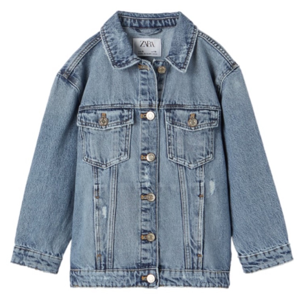 Zara boy oversized denim jacket